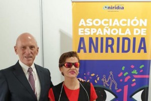 Con Yolanda Asenjo, presidenta de Aniridia