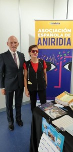 Con Yolanda Asenjo, presidenta de Aniridia